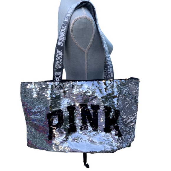 PINK Victoria's Secret Bags Victorias Secret Pink Flip Sequin Logo